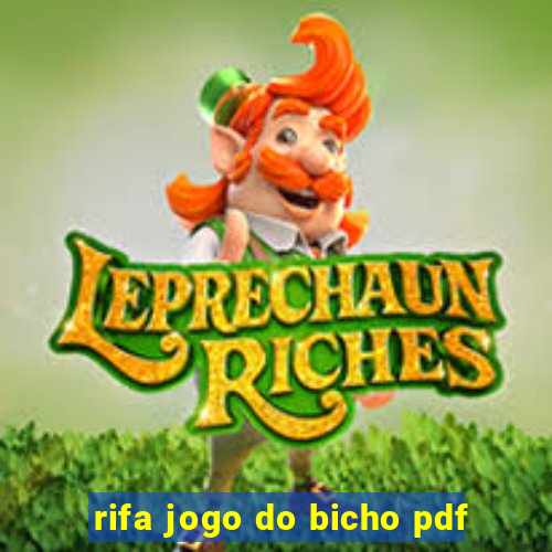 rifa jogo do bicho pdf